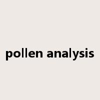 pollen analysis是什么意思