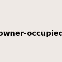 owner-occupied是什么意思