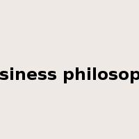 business philosophy是什么意思