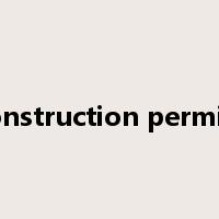 construction permits是什么意思