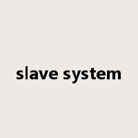 slave system是什么意思