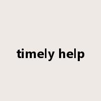 timely help是什么意思