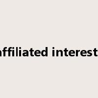 affiliated interests是什么意思