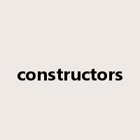 constructors是什么意思