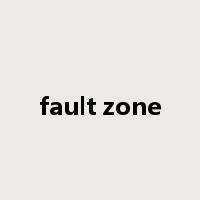 fault zone是什么意思