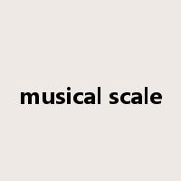 musical scale是什么意思