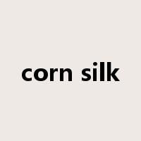 corn silk是什么意思