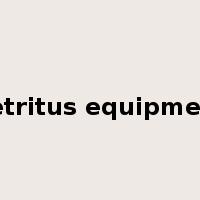 detritus equipment是什么意思