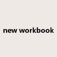new workbook是什么意思