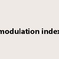 modulation index是什么意思