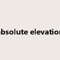 absolute elevation是什么意思