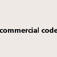 commercial code是什么意思
