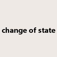 change of state是什么意思