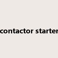 contactor starter是什么意思