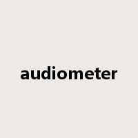 audiometer是什么意思