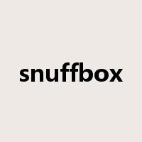 snuffbox是什么意思