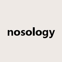 nosology是什么意思