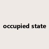 occupied state是什么意思