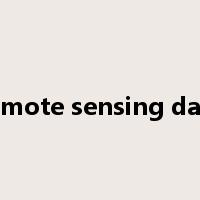 remote sensing data是什么意思