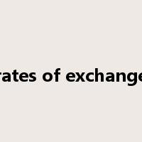 rates of exchange是什么意思