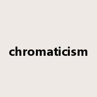 chromaticism是什么意思