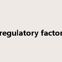 regulatory factor是什么意思