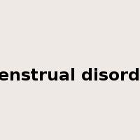 menstrual disorder是什么意思