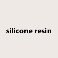 silicone resin是什么意思