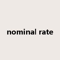 nominal rate是什么意思