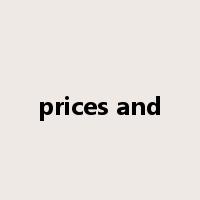 prices and是什么意思