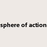 sphere of action是什么意思