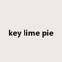 key lime pie是什么意思