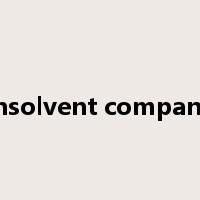 insolvent company是什么意思