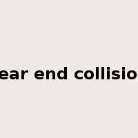 rear end collision是什么意思