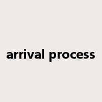 arrival process是什么意思