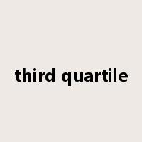 third quartile是什么意思
