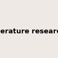 literature research是什么意思