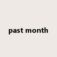 past month是什么意思