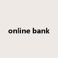 online bank是什么意思