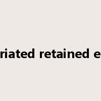 appropriated retained earnings是什么意思