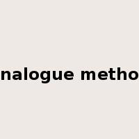 analogue method是什么意思