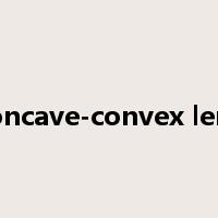 concave-convex lens是什么意思