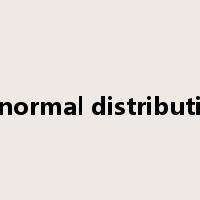 abnormal distribution是什么意思