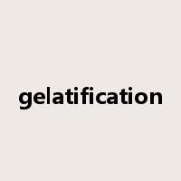gelatification是什么意思