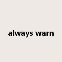 always warn是什么意思