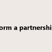form a partnership是什么意思