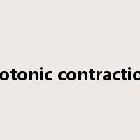 isotonic contraction是什么意思