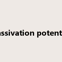 passivation potential是什么意思