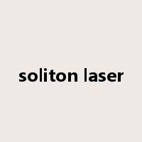 soliton laser是什么意思