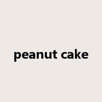 peanut cake是什么意思